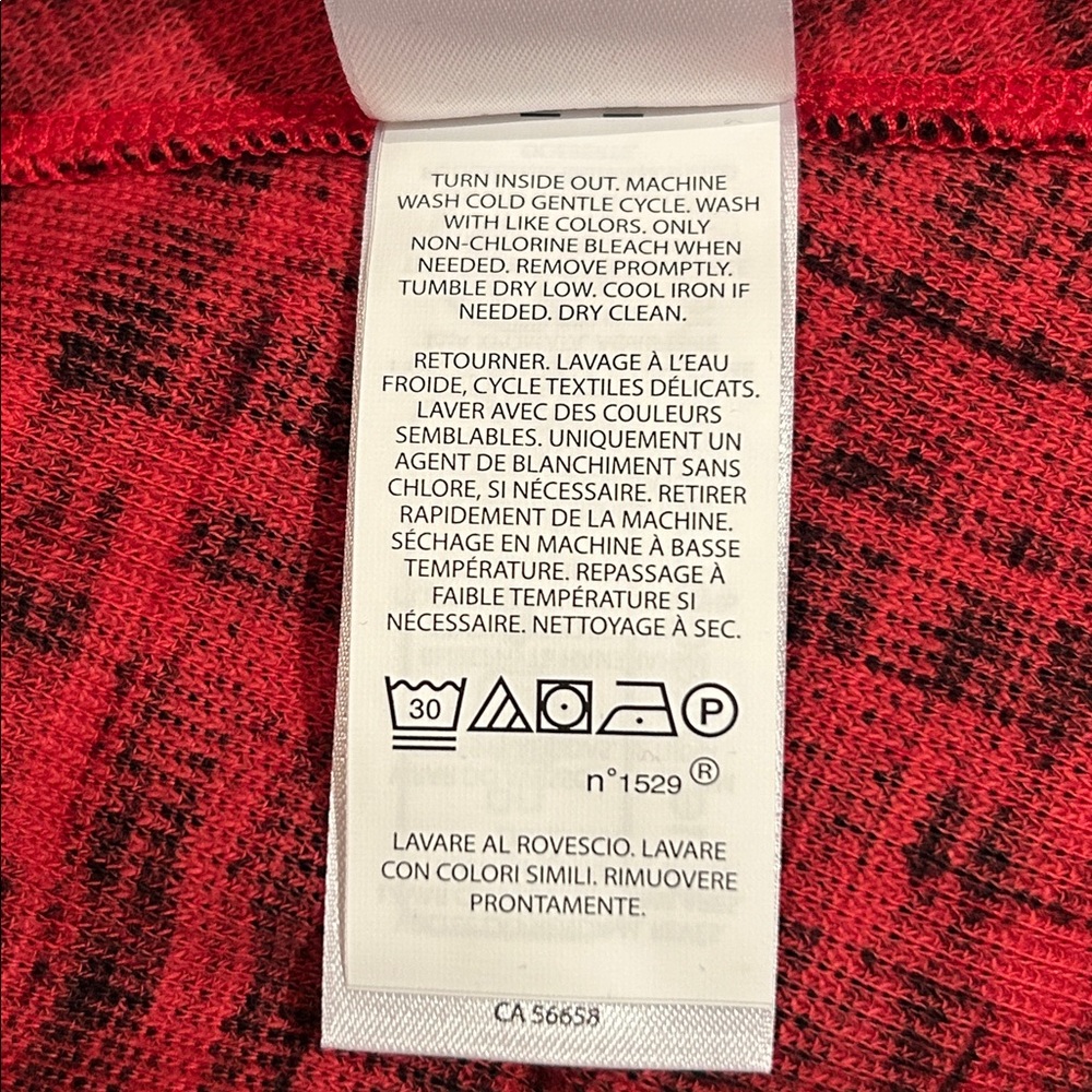 Polo Ralph Lauren Plaid Motif Cotton Henley Dress Red Black - Picture 11 of 11